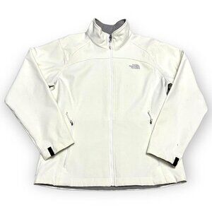 The North Face Soft Shell Cream Outdoor Designer Jacket - Womens Large